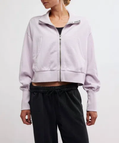 Free People High Jump Zip Up Jacket In Rose Wash In Multi