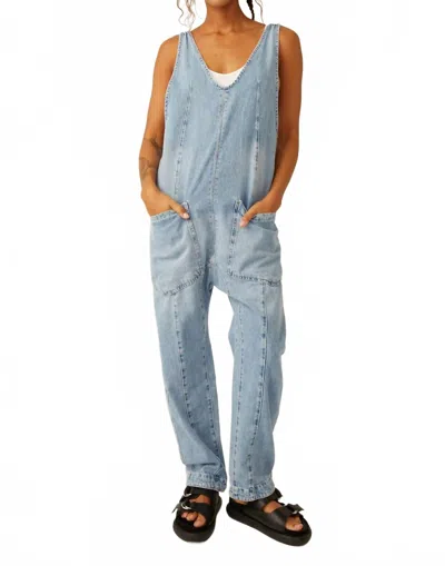 Free People High Roller Jumpsuit In Blue