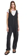 Free People High Roller Jumpsuit In Mineral Black