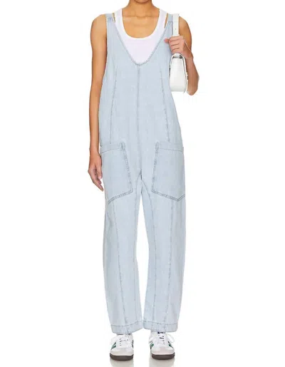 Free People High Roller Pull-on Jumpsuit In Whimsy In Blue