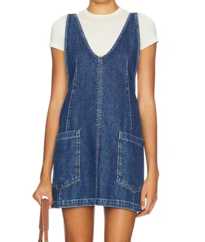 Free People High Roller Skirtall In Sapphire Blue