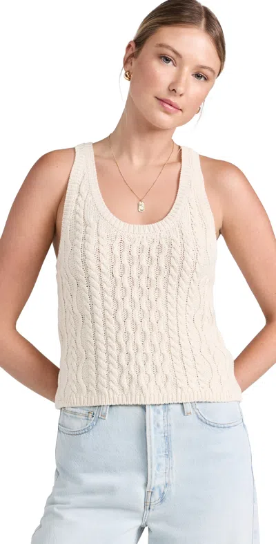 Free People High Tide Cable Tank Tea