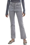 Free People High Time Kick Corduroy Flare Pants In Pearl Blue