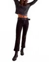 Free People High Time Kick Flare Jeans In Black In Black