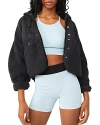 Free People Hit The Slopes Fleece Jacket In Black