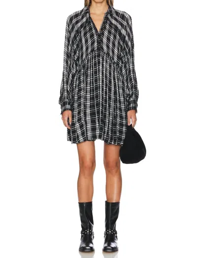 Free People Hoffman Mini Dress In Black Combo