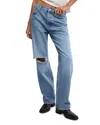 Free People Holly Ripped Cut Bootcut Jeans In Cambridge