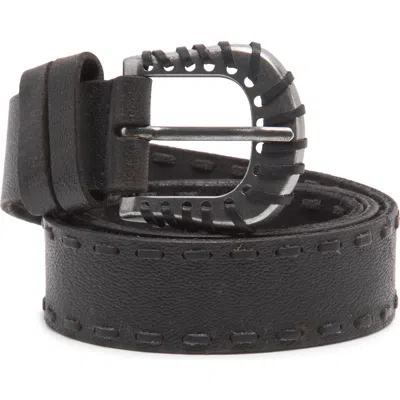 Free People Holt Leather Belt In Black