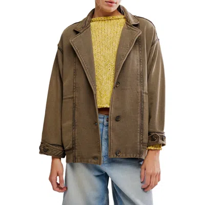 Free People Home Office Cotton Cardigan In Multi