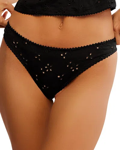 Free People Homegrown Thong In Black