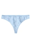 Free People Homegrown Thong In Blue