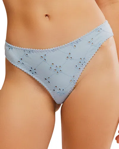 Free People Homegrown Thong In Clear Sky