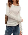 Free People Honeycomb Top In Ivory In Multi