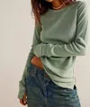 Free People Honey B Crewneck Top In Multi