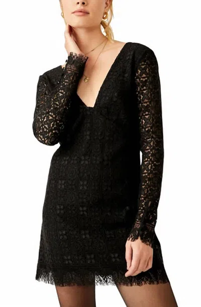Free People Honey Honey Mini Dress In Black