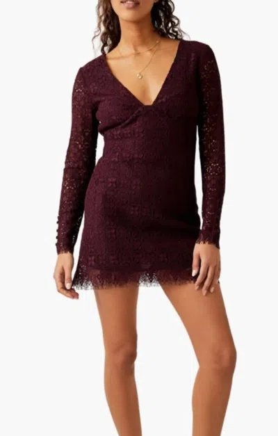 Free People Honey Mini Dress In Potent Purple In Blue
