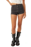 FREE PEOPLE HONEYCOMB DENIM MICRO SHORTS