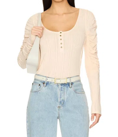 Free People Hope Henley In Strawberry Float In Multi