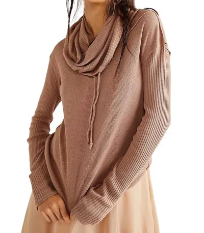 Free People Hot Peppers Hoodie Sweater In Strawberry Roan In Multi