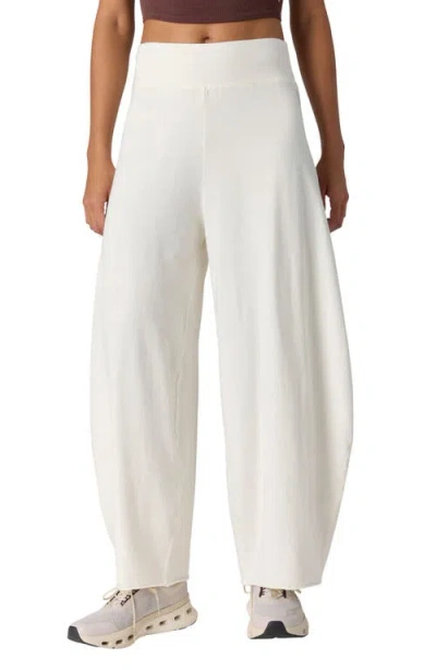 Free People Hot Shot Barrel Leg Pants In White
