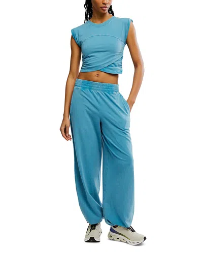 Free People Hot Shot Crossover Set In Blue