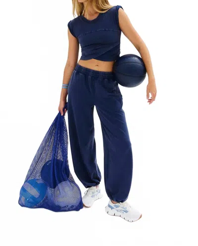 Free People Hot Shot Crossover Set In Navy In Blue