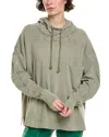 Free People Hot Shot Hooded Layer Pullover In Green