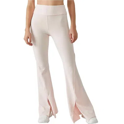 Free People Hot Shot Kick Flare Pants In Touch Of Pink In Multi