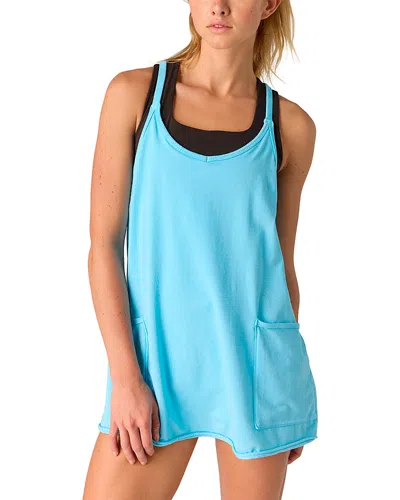 Free People Hot Shot Mini Romper In Blue