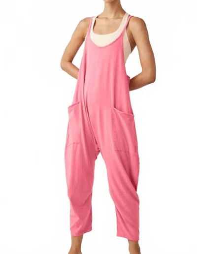 Free People Hot Shot Onesie In Hibiscus In Pink