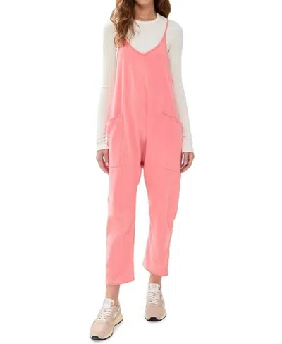 Free People Hot Shot Onesie In Hibiscus In Pink