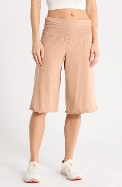 Free People Hot Shot Renewal High Waist Wide Leg Pants In Neutral