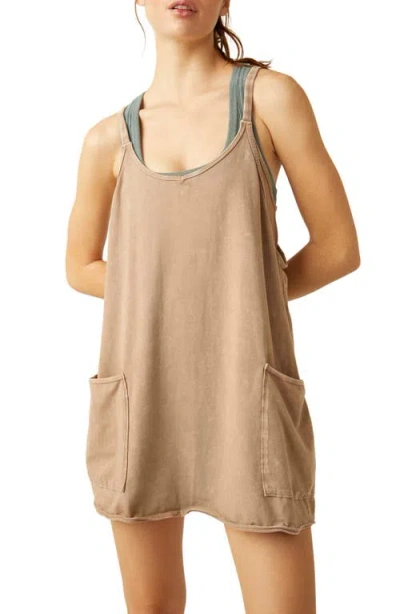 Free People Hot Shot Romper In Brown