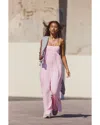 Free People Hot Shot Strappy Onesie Jumpsuit In Pink