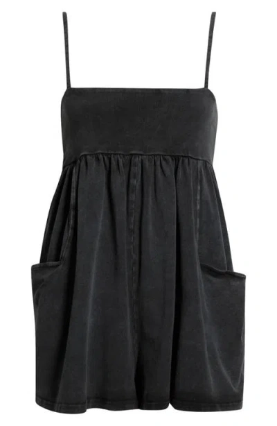 Free People Hot Shot Strappy Romper In Black