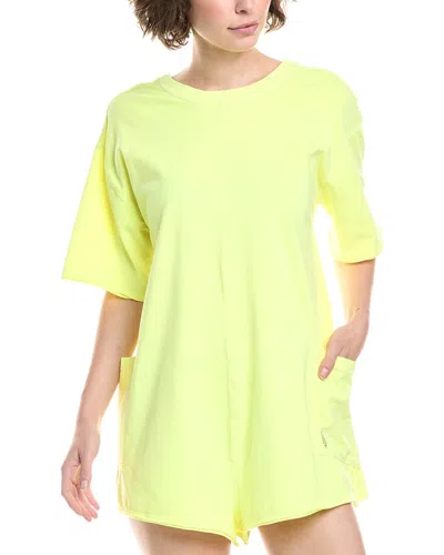Free People Hot Shot T-shirt Romper In Yellow