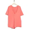 Free People Hot Shot Tee Romper In Red