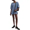 Free People Hot Shot Tee Romper In Skyline