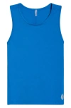 Free People Hot Shot Twist Back Tank In Blue