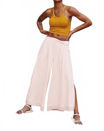 Free People Hot Shot Wide Leg Pant In Rose Water In Neutral