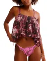 Free People Hotel Chantelle G String In Dawn Pink