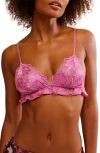 Free People Hotel Chantelle Triangle Bralette In Dawn Pink