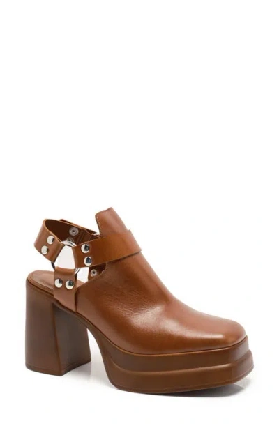 Free People Hybrid Harness Platform Bootie In Brown