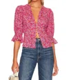 Free People I Found You Blouse In Pink In Pink