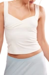 Free People Iconic Crossover Tank In Ivory
