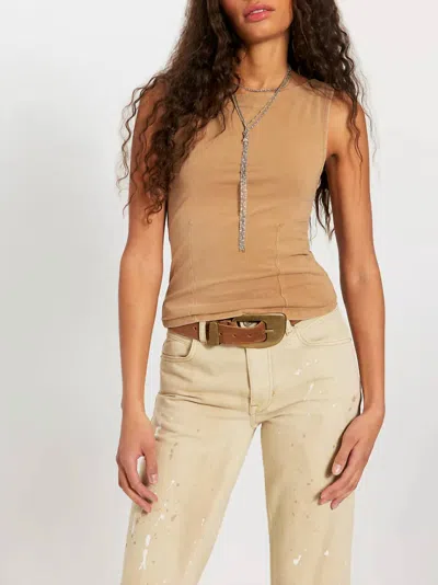 Free People Iconic Tank In Tannin In Brown