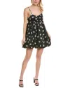 Free People In A Bubble Mini Dress In Black