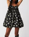 Free People In A Bubble Mini Dress In Black