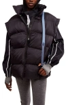 Free People In A Bubble Oversize Puffer Vest In Black