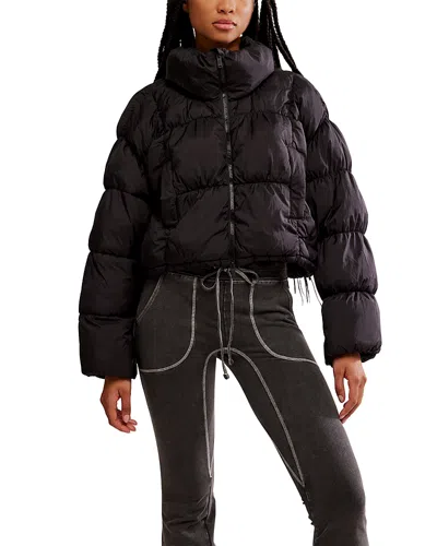 Free People In A Bubble Puffer Coat In Blue